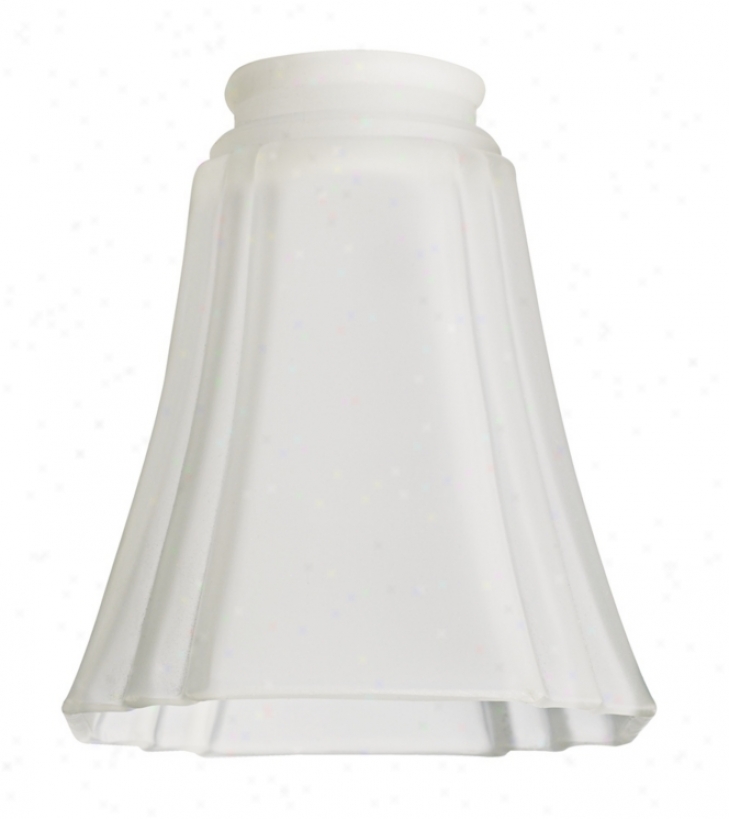 2 1/4" Fittsr Set Of 4 Frosted Square Deco Glass Shades (04083-04083-04083-04083)
