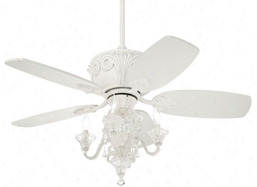 43" Casa Deville Antique White Ceiling Fan With Light (87534-45955--01464)