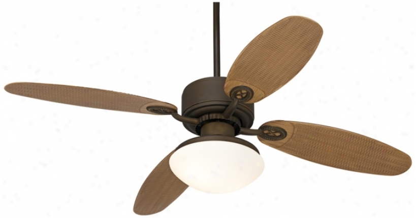 52" Casa Vieja Aerostat Rattan Blades Exterior Ceiling Fan (v0201-v0207-v0217)