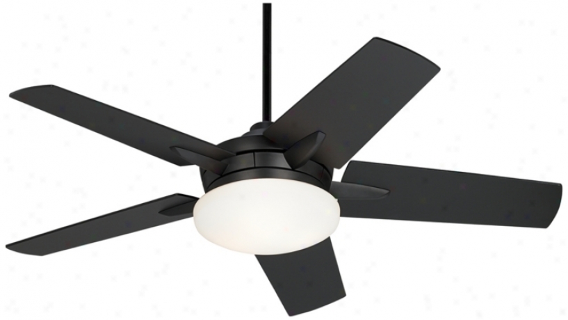 52" Casa Vieja Endeavor&#8482; Matte Black Ceilinv Fan (r2162)