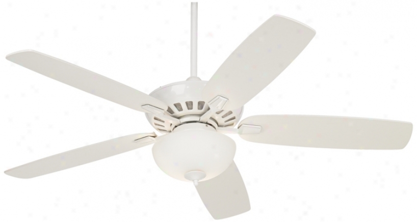 52&quoy; Journey White Ceiling Fan With Light Kit (m2748-m4828)