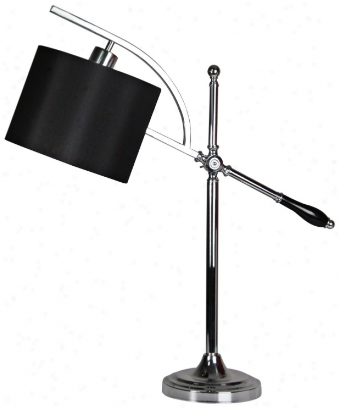 Adeline Chrome Boom Inlet  Desk Lamp (v9089)