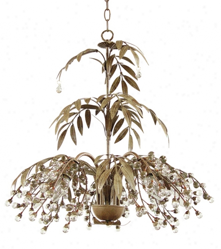 Antique Brown Fountain Leavees Chandelier (62121)
