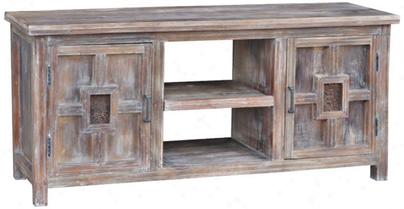 Avapon Distressed Wood Flat Screen Tv Stand (w9534)