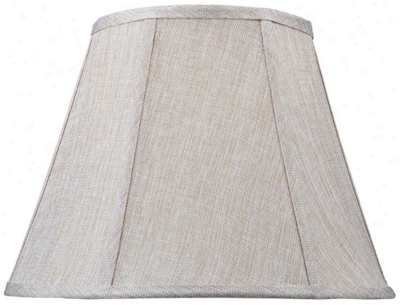 Beige And Cream Weave Lamp Shade 8x14x11 (spider) (x6673)