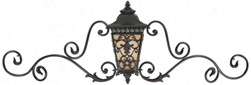 Bientina Coollection Exterior Wall Light With Ironwork Detail (j6970)