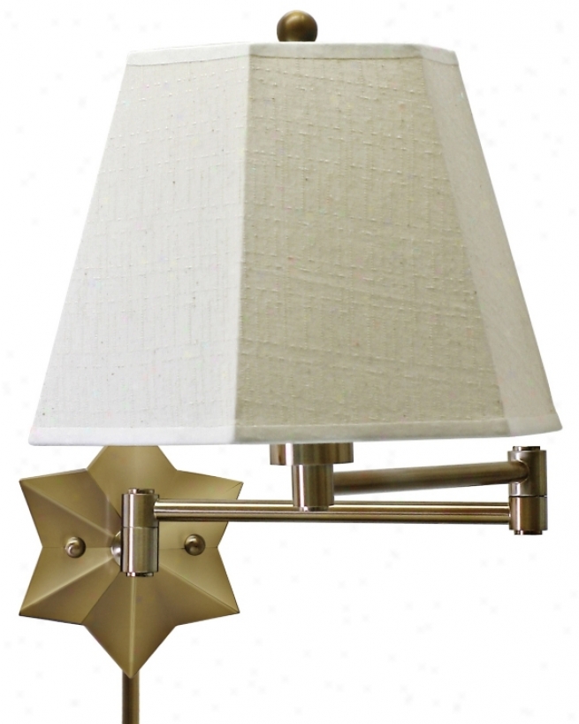 Brass Fate Of The Show Plug-in Swing Arm Wall Lamp (39864)