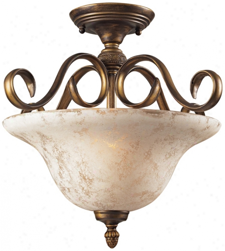 Briarcliff Collection 18" Wide Semi-flush Ceiling Light (k0796)