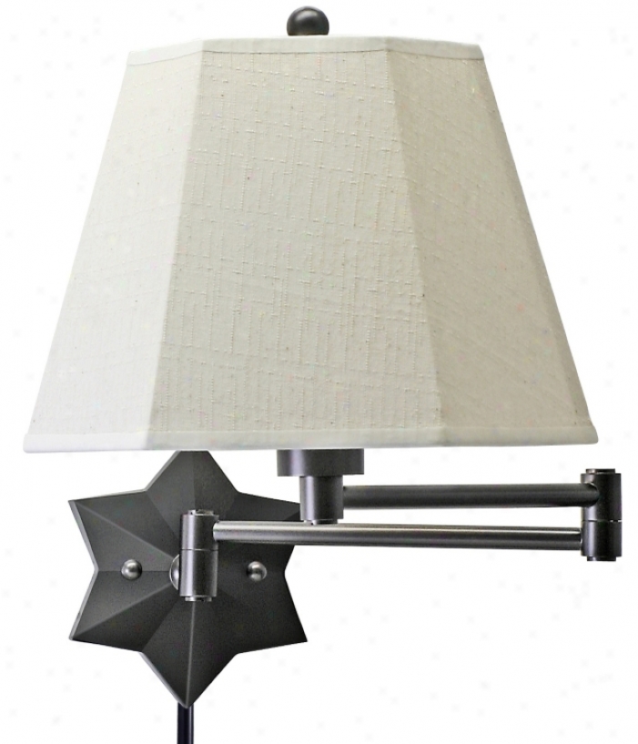 Bronze Star Of The Show Plug-in Oscillate Arm Wall Lamp (39867)