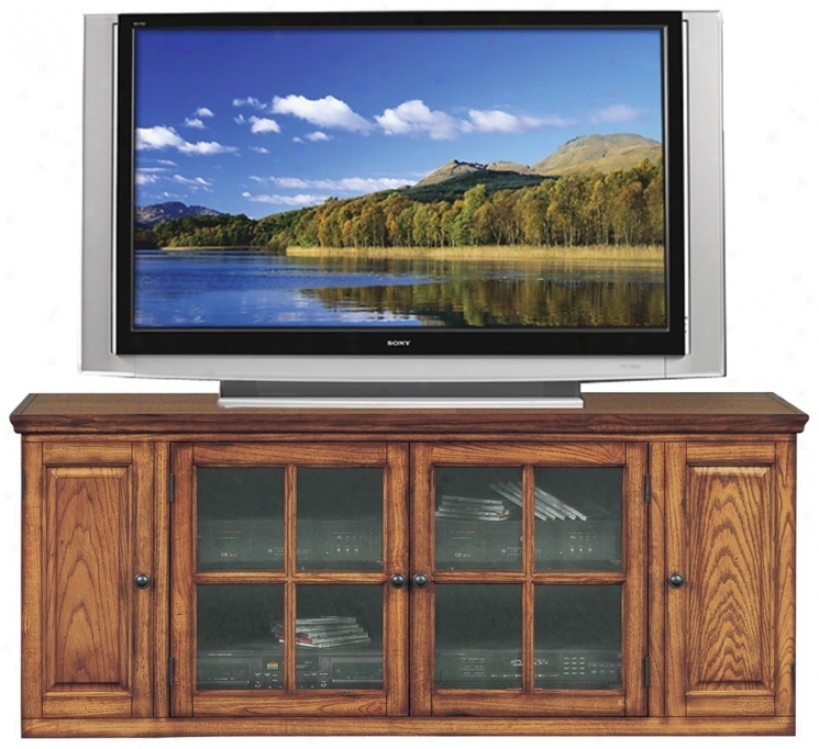 Burnished Oak 62 " Wide Television Console (m9366)