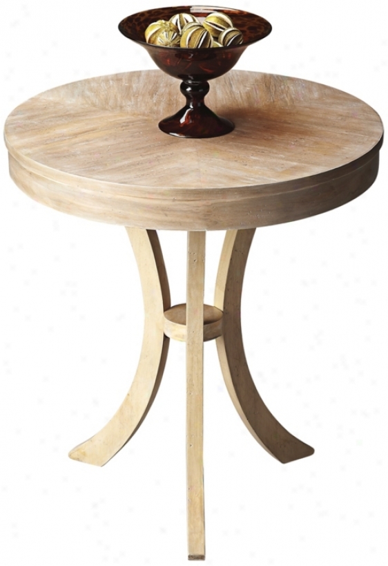 Butler Loft Driftwood RoundS ide Table (u7826)