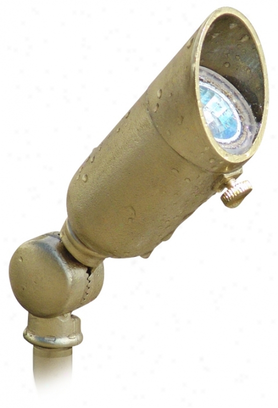 Cast Brass Mini Bullet Low Voltage Landscape Light (61390)