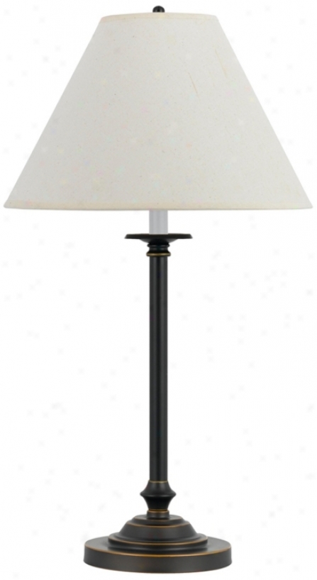 Club Dark Bronze Metal Table Lamp (p6658)