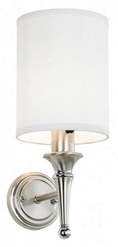 Contemporary Brushed Nickel Finish Plug-in Sconce (58058)