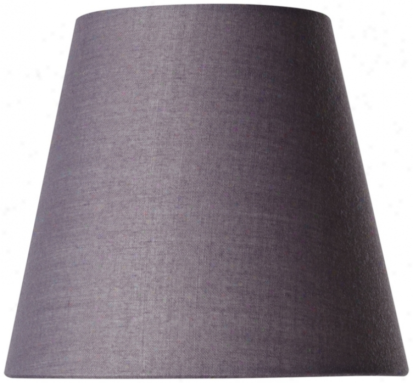 Cotton Blend Gray Lamp Shade 3.5x5.5x5 (clip-on) (x0873)