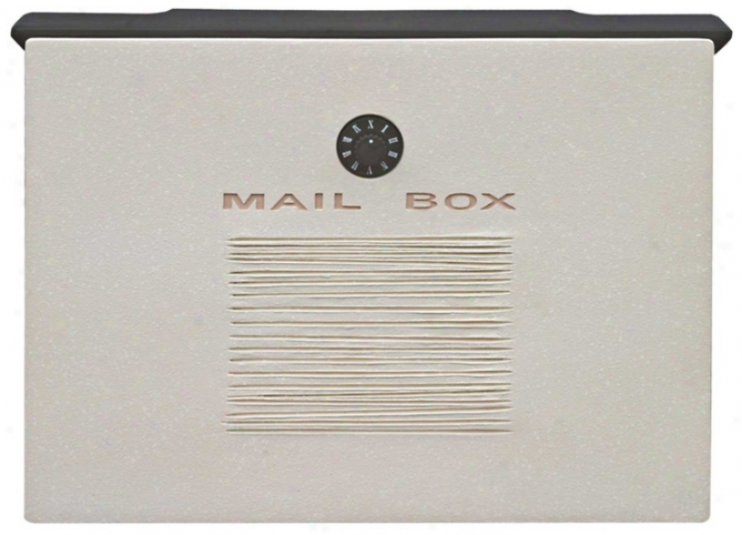 Crea White Finish Locking Mailbox (t6470)
