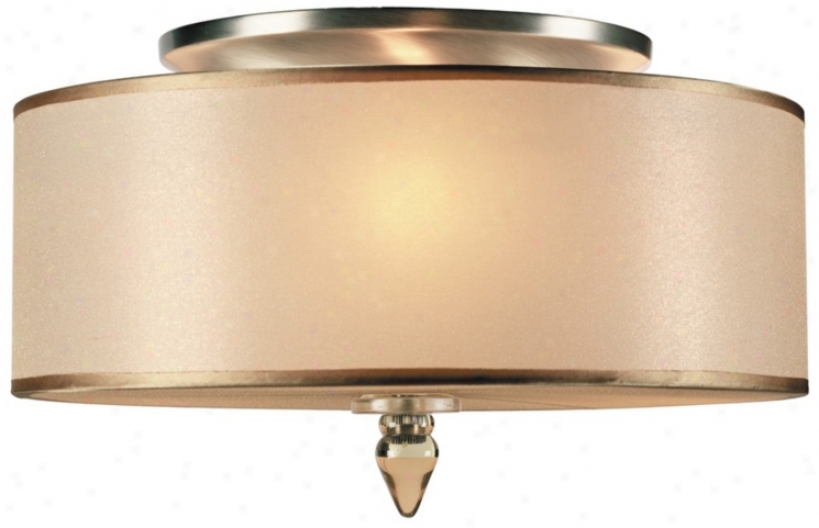 Crystorama Luxo Brass 14" Wide Ceiling Light (m3257)