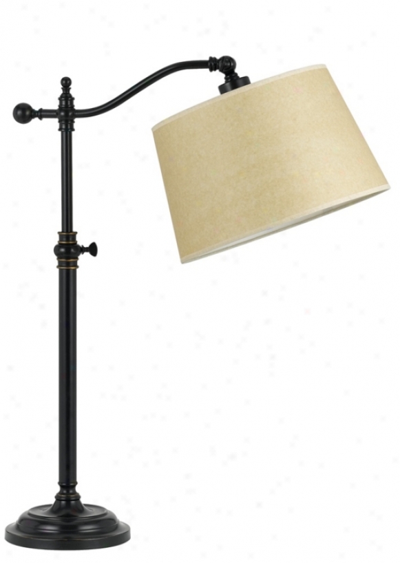 Dark Brown Finish Adjustable Downbridge Desk Lamp (tt8628)