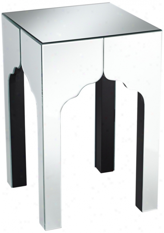 Eclectic Mirrored Accent Table (w8022)