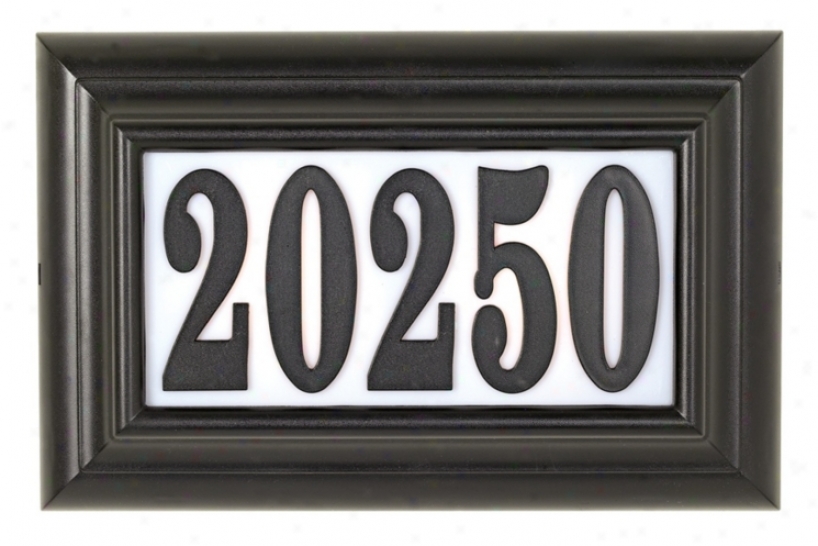 Edgewood Classic  Lighted Address Plaque (24791)