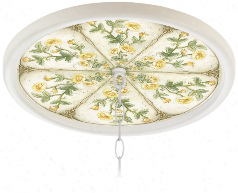 English Garden Butter 16" Wide 1&qout; Opening Medallion (g8213-h3671)