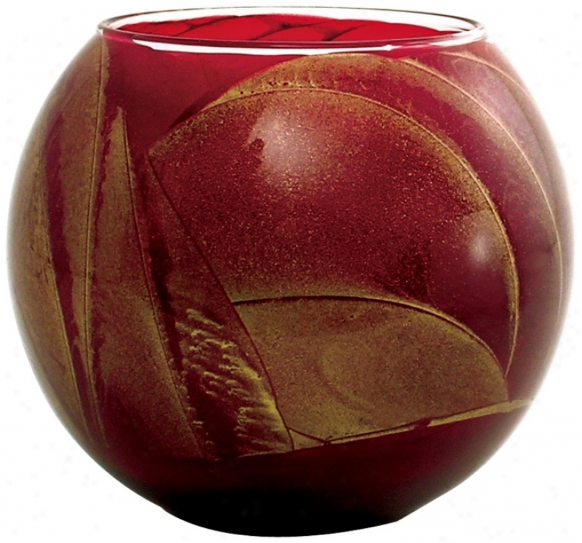 Esque&#8482; 4" Crajberry Candle Globe With Gift Box (w6480)