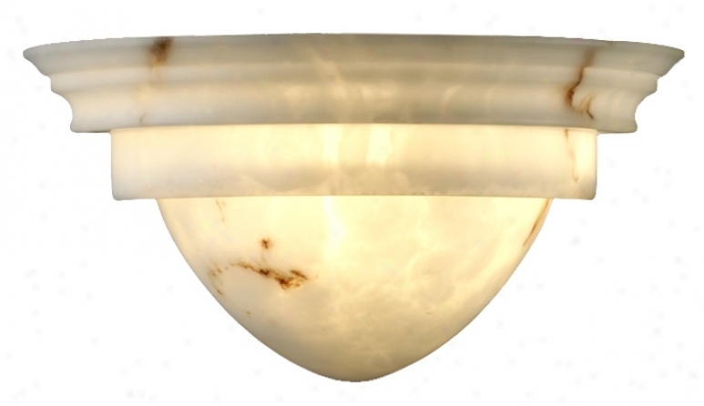 Faux Alabaster Classic Wall Sconve (61950)