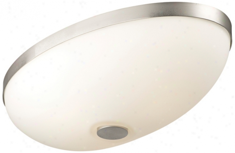 Forecast Ovalle Collection 18" Wide Nickel Ceilung Light (g5074)