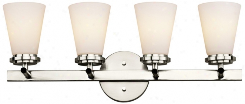 Contrivance Town And Country 25" Nickel Bathroom Light Fixture (g5825)