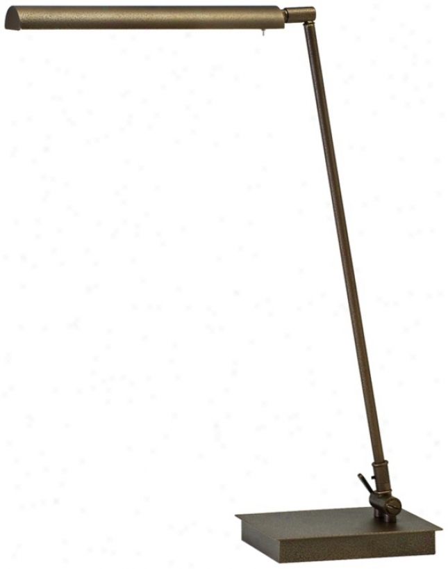 Generattion 22&#8221; Richly Hammered Bronze Led Piano Lamp (r3407)