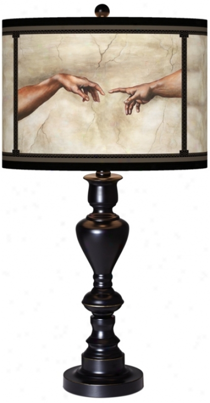 Genesis Giclee GlowB lack Bronze Table Lamp (x0022-x2951)