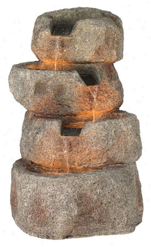 Glacial Rock Lighted Water Fountain (59732)