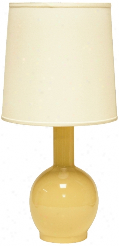 Haeger Potteries Saffron Bottle Ceramic Table Lamp (u5709)