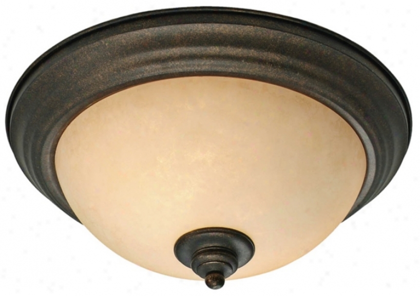 Heartwood Collection 13 1/4" Spacious Ceiling Light Fixture (r3352)