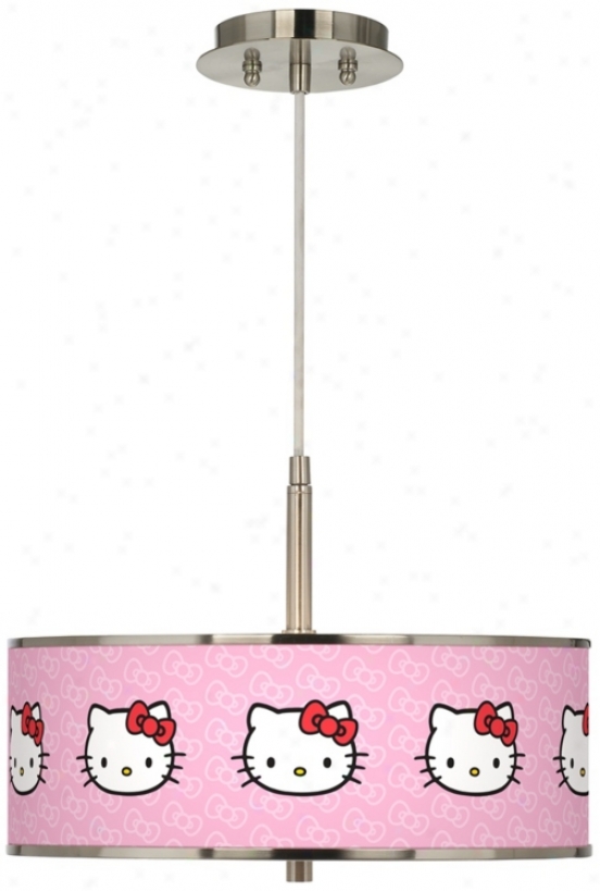 Hello Kitty Classic Giclee Glow 16" Wide Pendant Light (t6341-y5128)