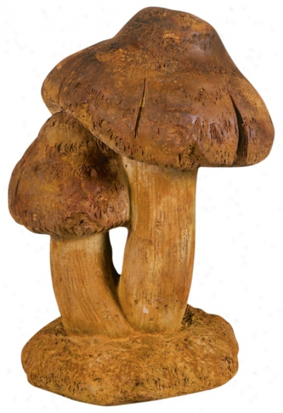 Henri Studios Medium Double Mushroom Garden Sculpture (28649)