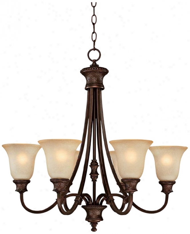 Hill House Collection 6-light  28" Wide Chandelier (t1944)