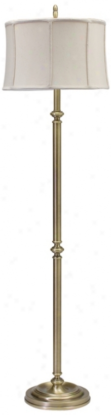 House Of Troy Coach Floor Lamp Antique Brass (j2577)