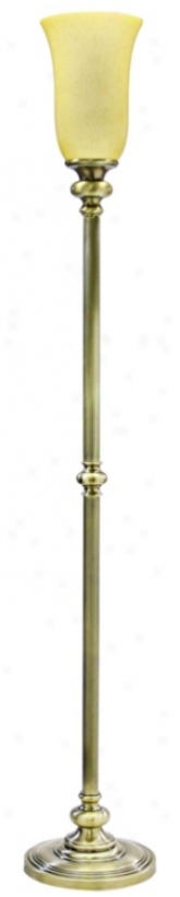 House Of Troy Newport Antique Assurance Torchiere Floor Lamp (84224)