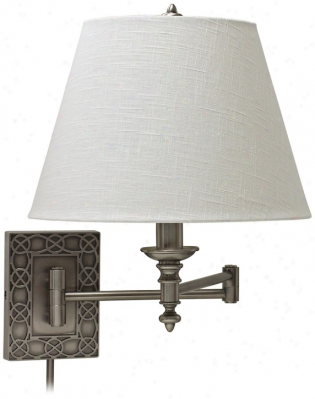 House Of Troy Wall Knot Silver Plug-in Swing Arm Wall Lamp (x5626)