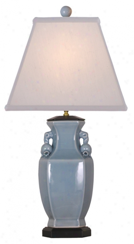 Ice Melancholy Porcelain Vase Table Lamp (j4970)