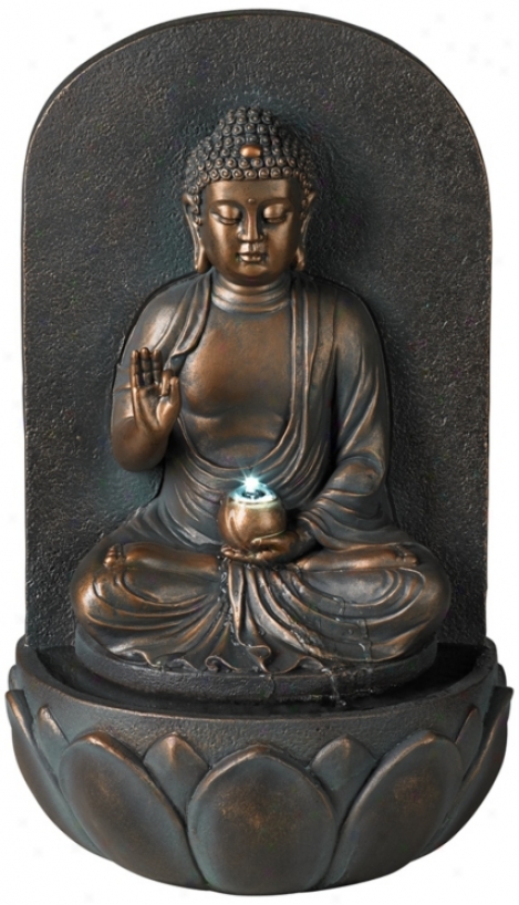 Indoor/outdoor Led Seated Buddha Fountain (v7885)