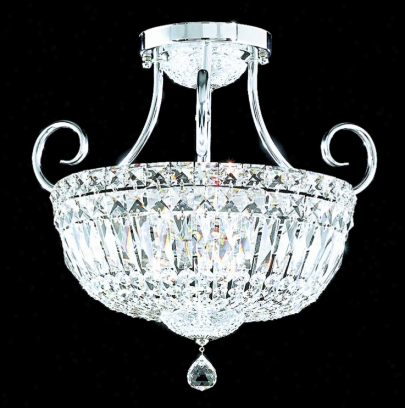 James R. Moder Prestige Crystal Silver 15" Wide Light (34854)