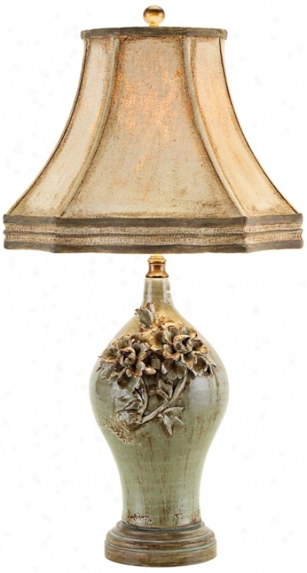 John Richard Hand-crafted Ceramic Stand  Lamp (x5471)