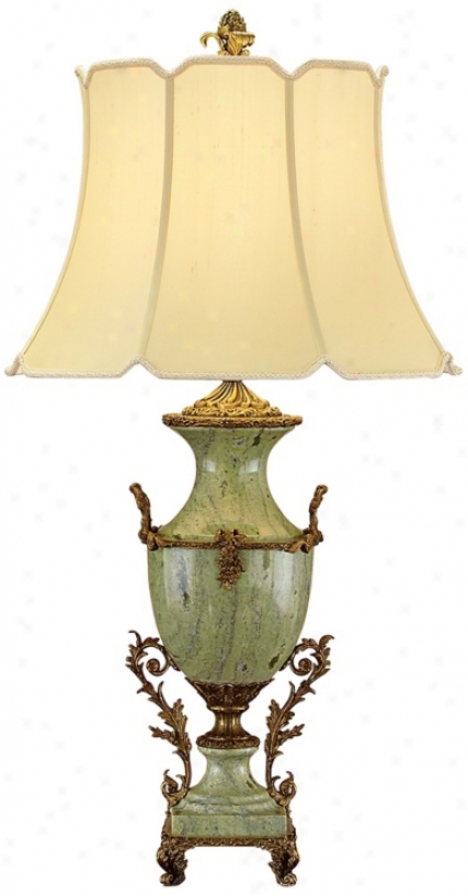 John Richard  Marble And Bronze Table Lamp (p1397)