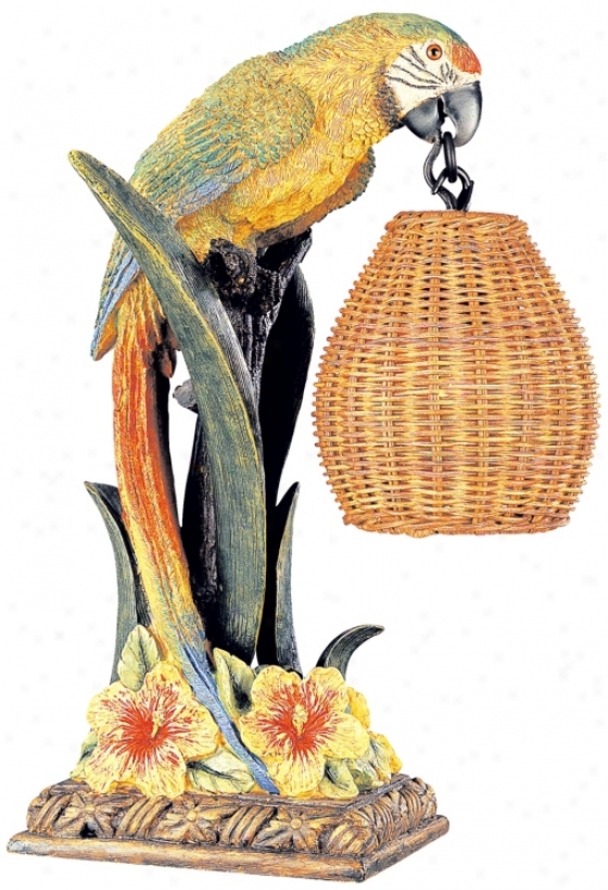 Kathy Ireland Parrot Paradise Table Lamp (32730)
