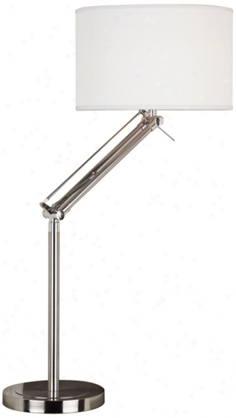 Kenroy Hydra Brushed Steel Adjustable Desk Lamp (k8451)