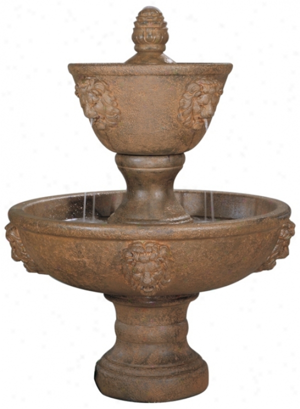 Large Two-tier Lenesco Outdoor Fountain (89403)