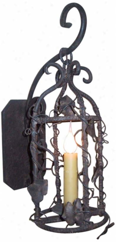 Laura Lee Birdcage 19" High Wall Sconce (t3577)