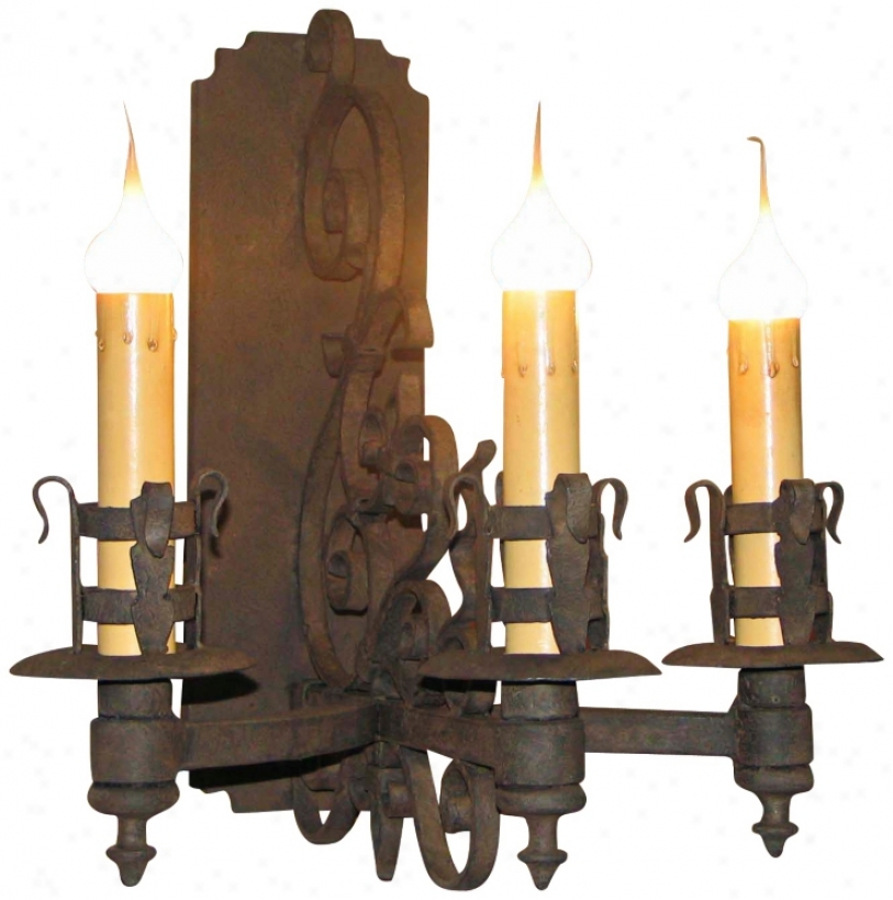 Laura Lee Gubbio 3-liht 17" High Wall Sconce (t3449)